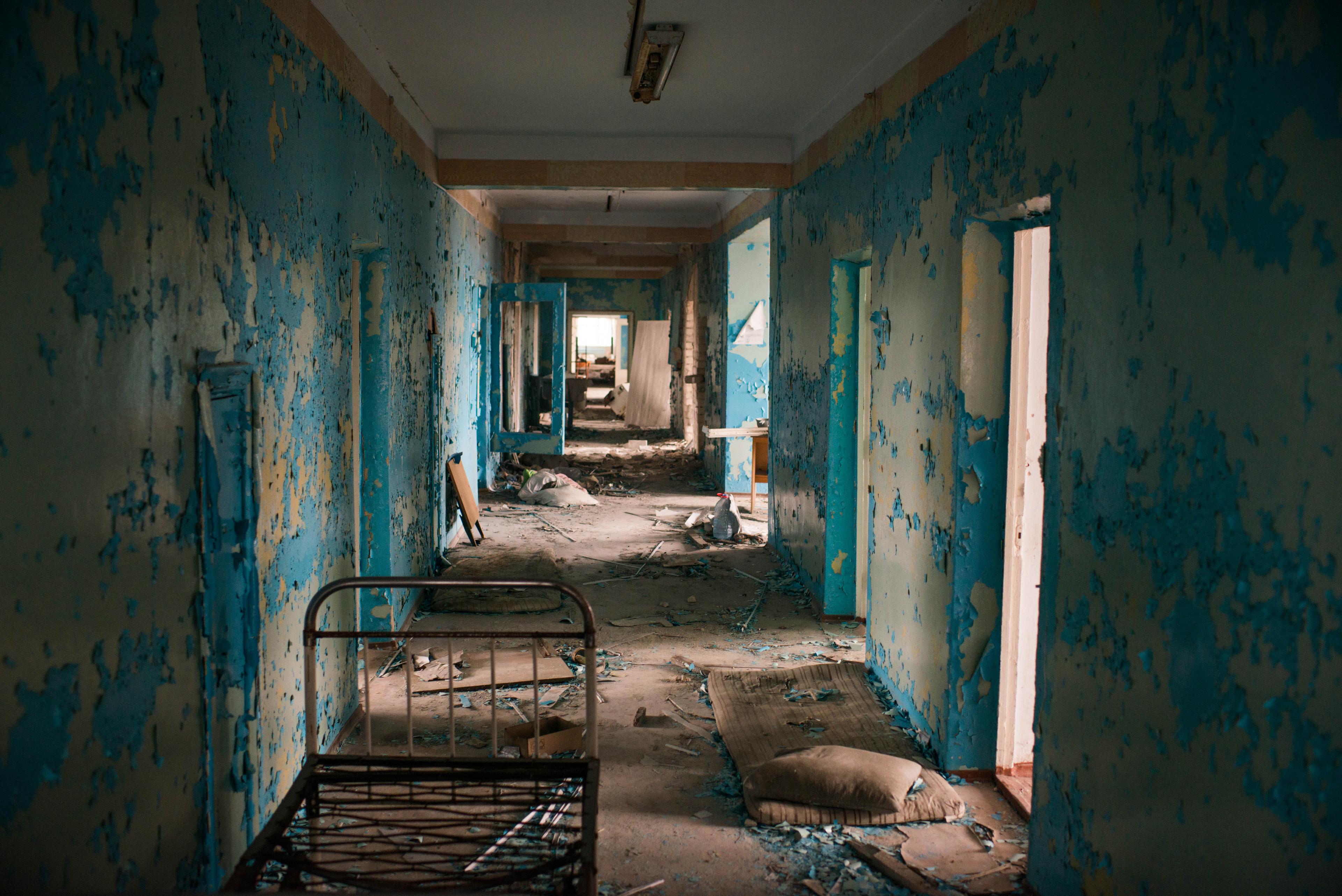 31 janvier 2023. Hôpital de la ville de Vysokopilla, Oblast de Kherson. 