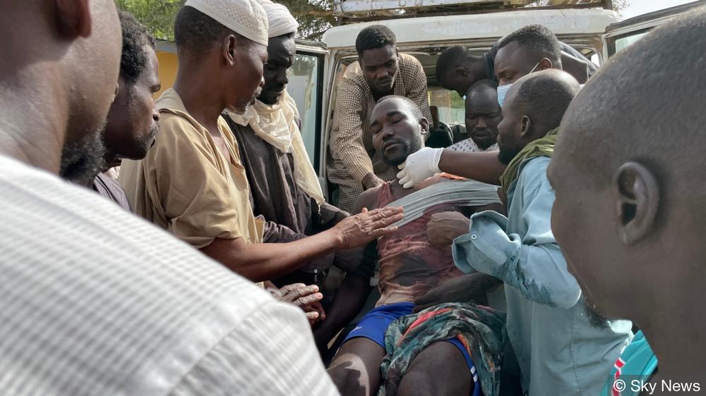 Sudanese war wounded in Adre: one of the victims of the Mastarei attack 