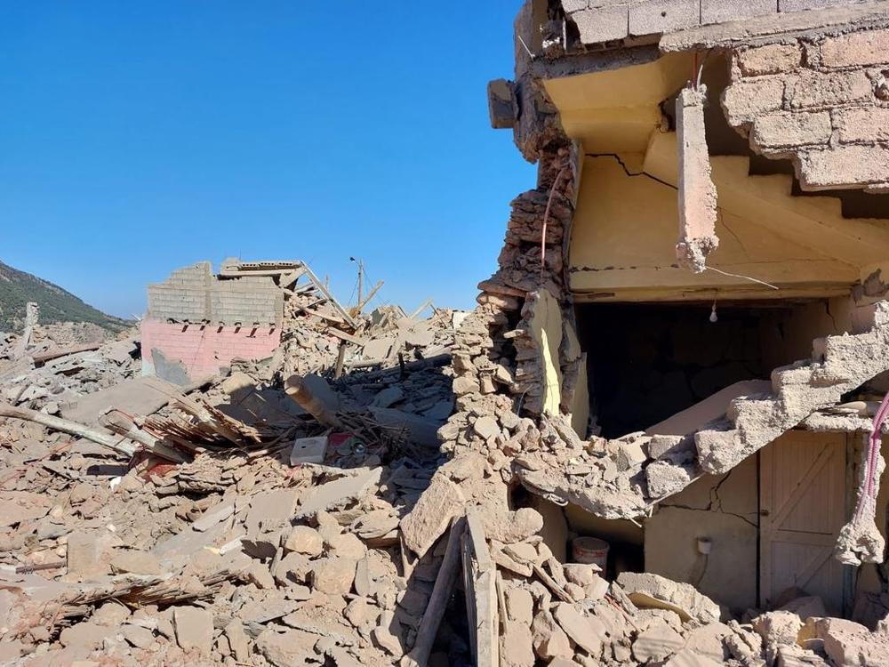 Earthquake damage in Morocco on 8 September 2023 