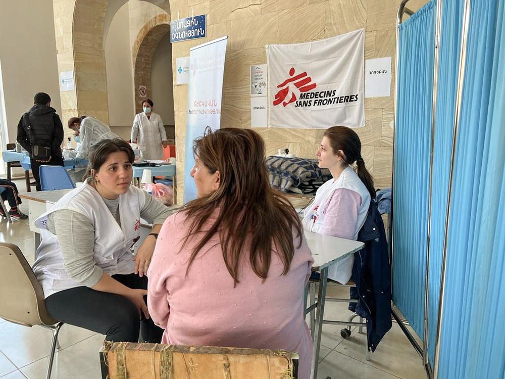 MSF teams in Goris, Armenia. 28 September 2023. 