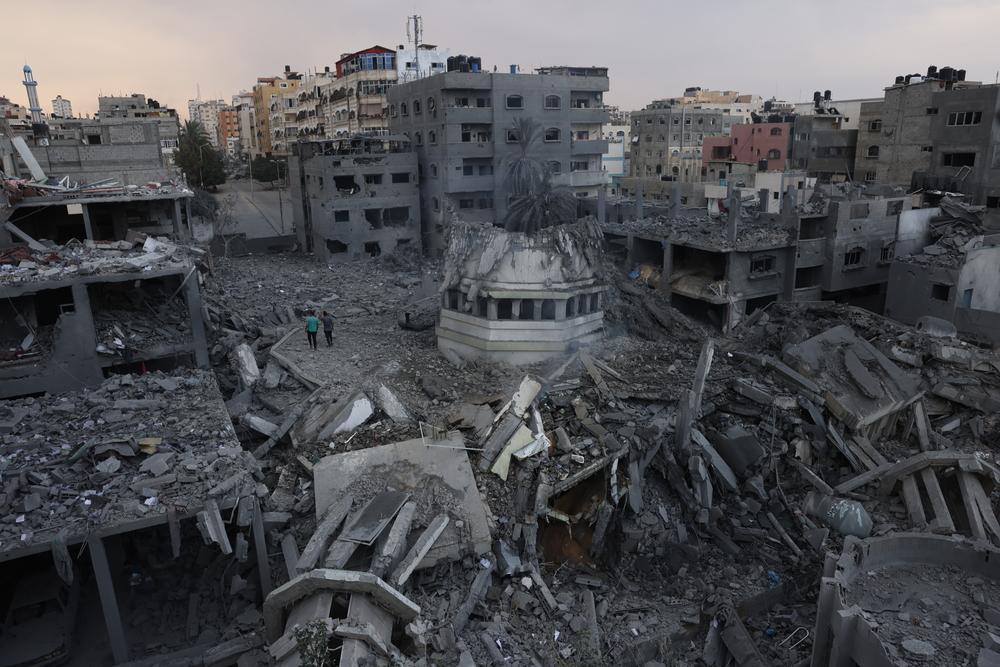 Destruction à Gaza. 9 octobre 2023 