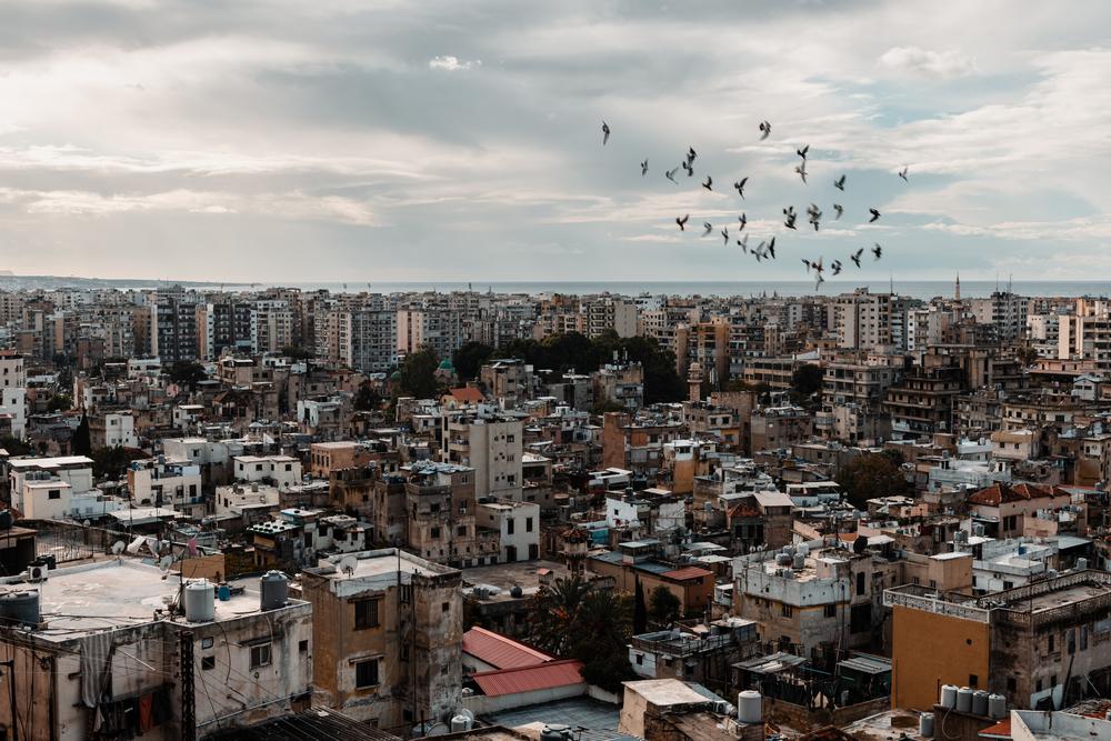 Vue générale de la ville de Tripoli prise depuis la citadelle du Château Saint Gilles. Novembre 2020. 