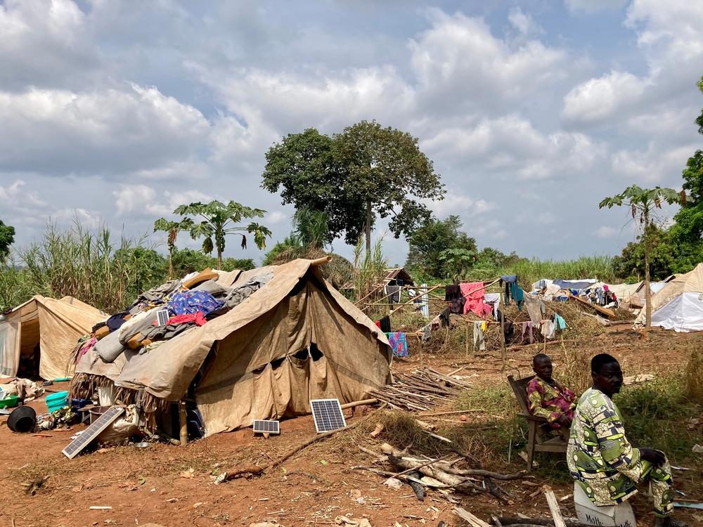 Vue de l&#039;intérieur de la ville de Ndu, dans le nord de la RDC, où des milliers de personnes en provenance de la République centrafricaine ont trouvé refuge suite à l&#039;attaque de Bangassou par un groupe armé non étatique le 3 janvier. 