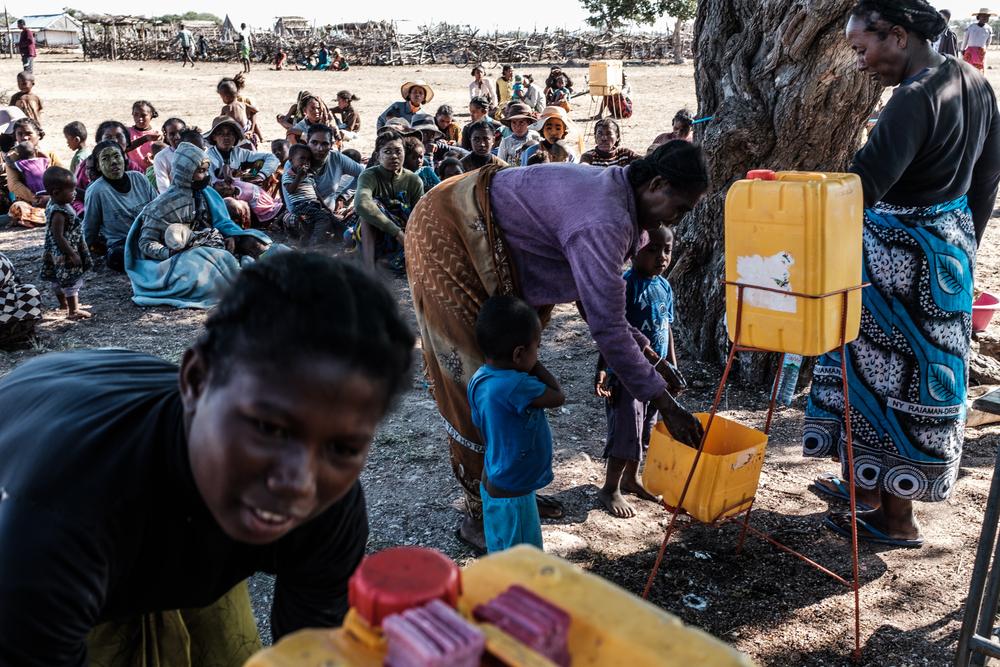 Since March, MSF has distributed 190 cubic meters of water, 2,872 jerry cans and 3,870 bars of soap.  