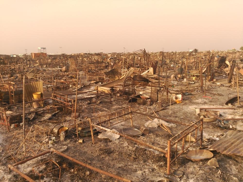 Fighting in Malakal, South Sudan. 