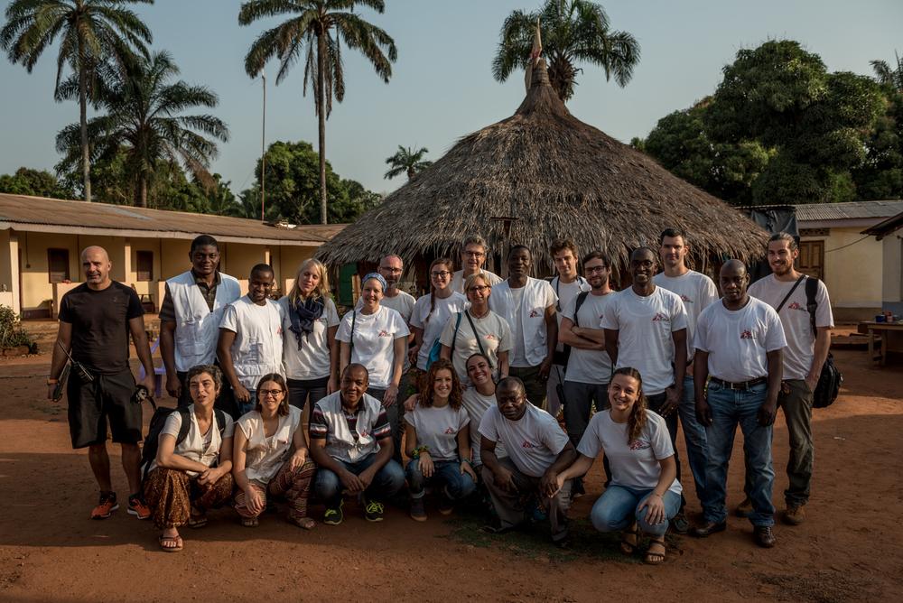 Personnel MSF à Bangassou 