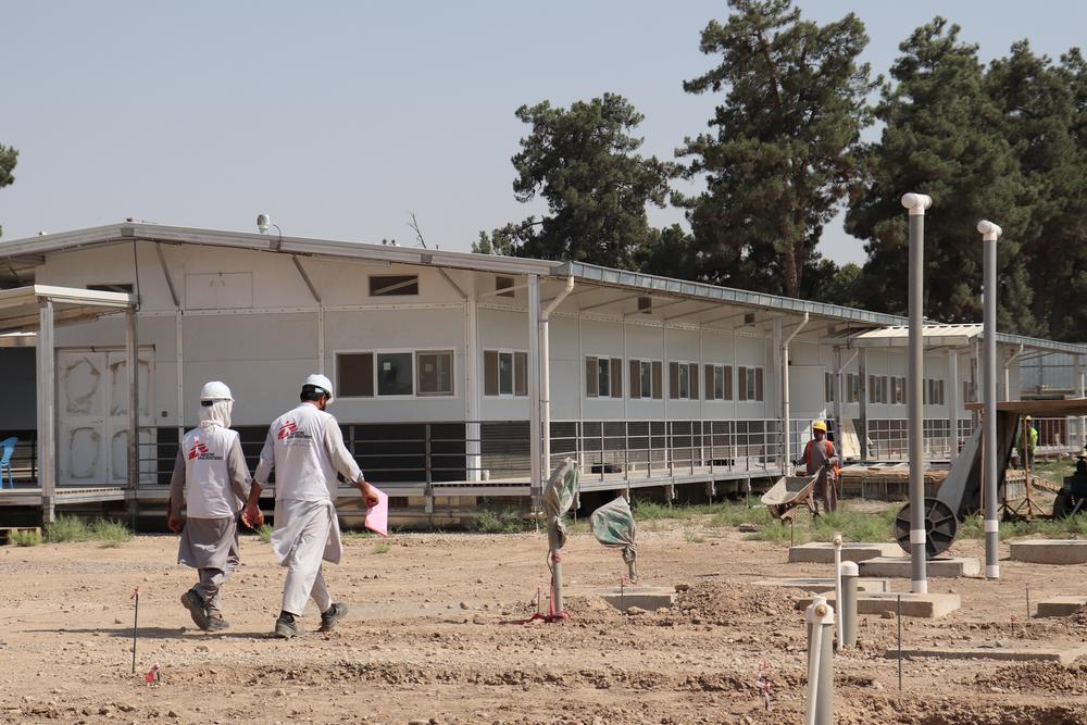 Construction du nouvel hôpital de Kunduz, salle d&#039;urgence de Gaptek. 2019  