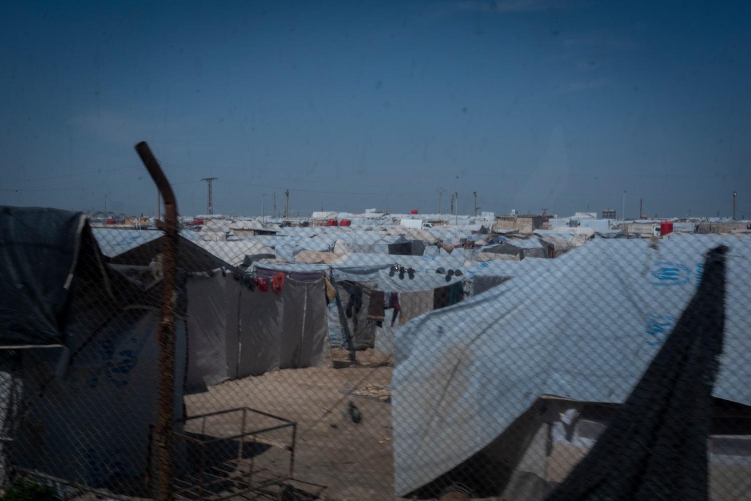 Camp d'Al-Hol, dans la province de Hassakeh . Syrie, Mars 2020. 