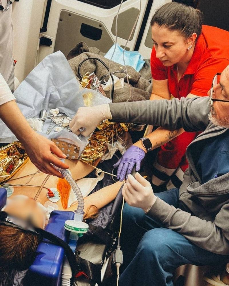 Transferts d'ambulances MSF après l'attaque de Kryvyï Rih