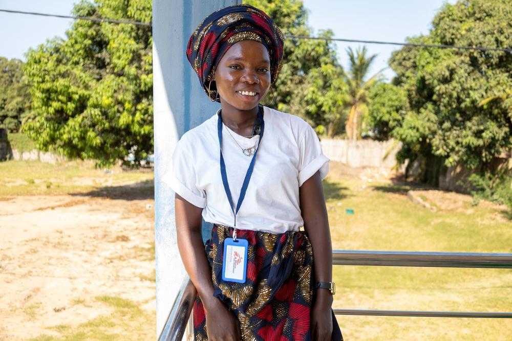 Fatima Abudo Laíde, promotrice de santé MSF dans la communauté de Malinde, dans le district de Mocímboa da Praia de la province de Cabo Delgado, au nord du Mozambique. © Marília Gurgel/MSF
