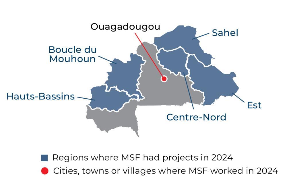 Burkina Faso IAR map 2024 ©MSF