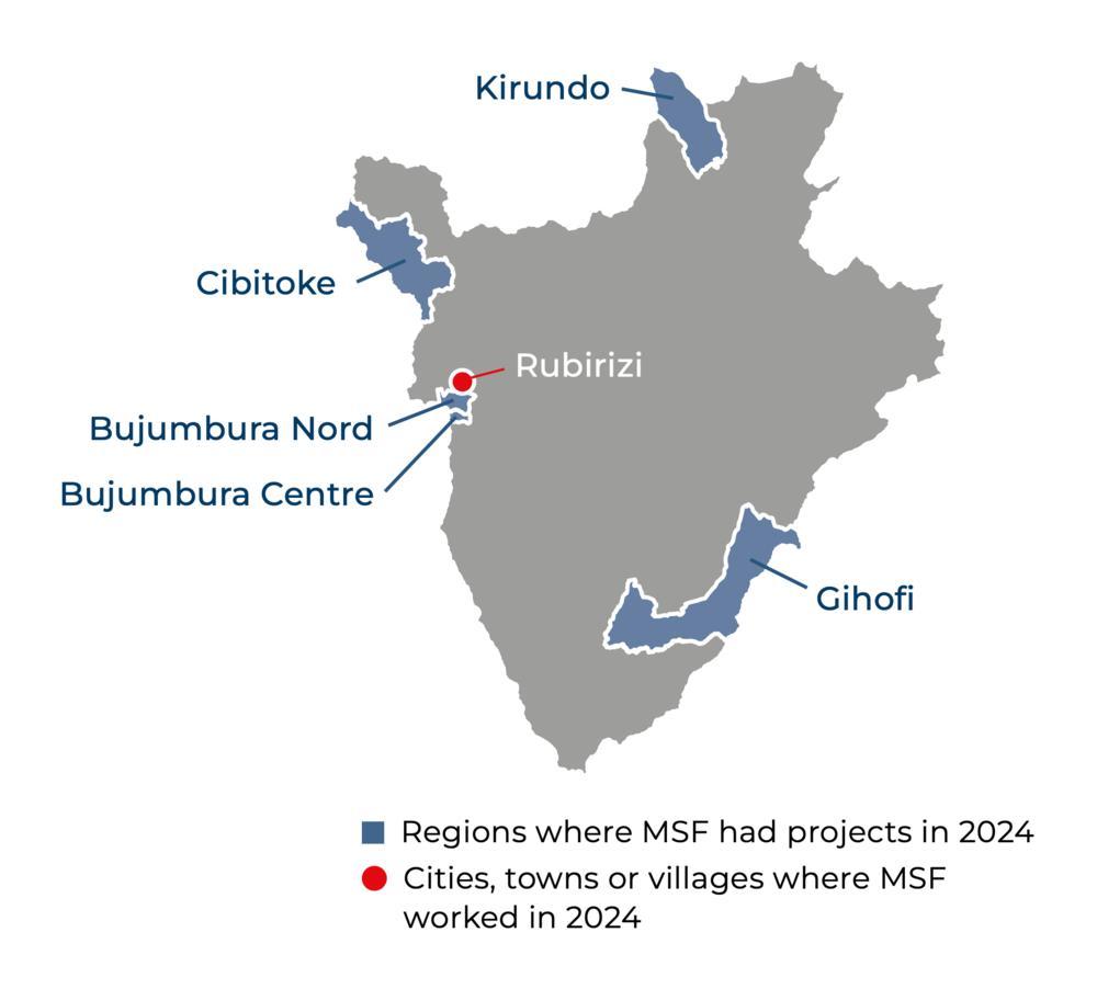 Burundi IAR map 2024 ©MSF
