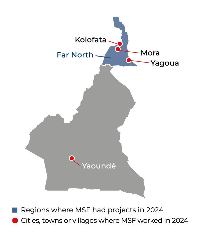 Cameoon IAR map 2024 ©MSF