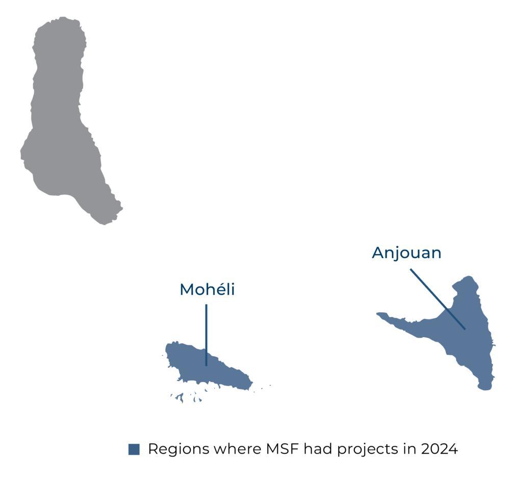 Comoros IAR map 2024 ©MSF