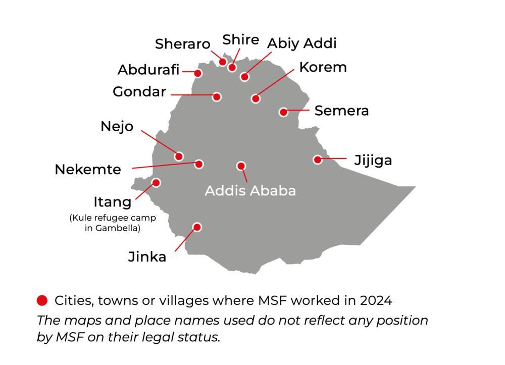 Ethiopia IAR map 2024 ©MSF