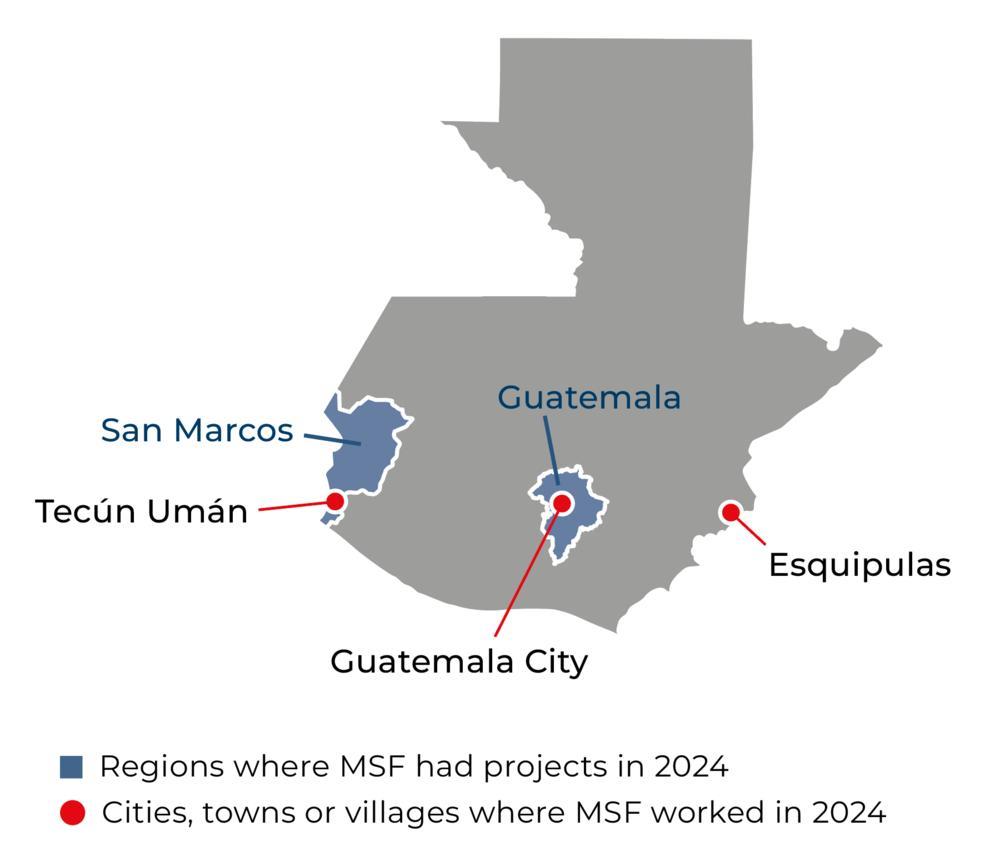 Guatemala IAR map 2024 ©MSF