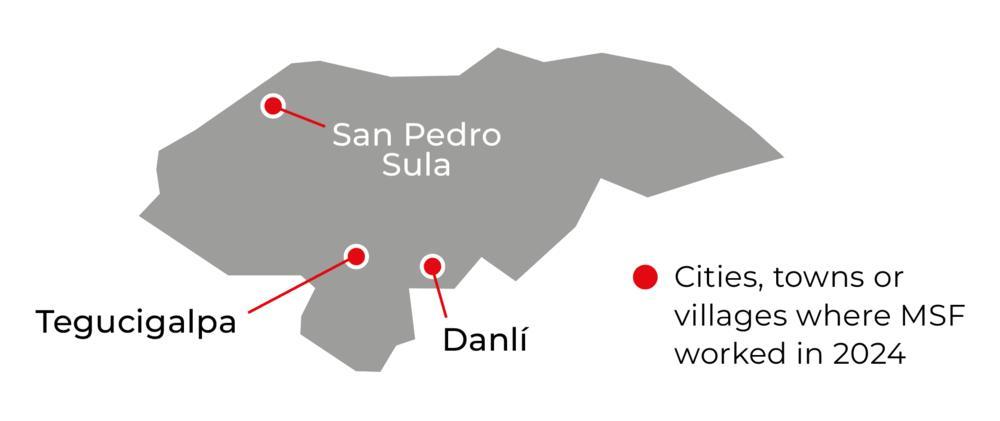 Honduras IAR map 2024 ©MSF
