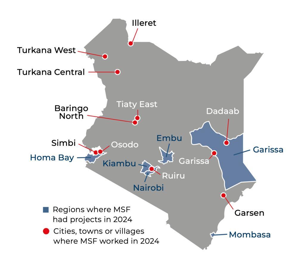 Kenya IAR map 2024 ©MSF