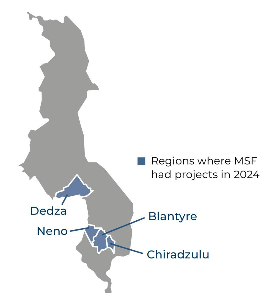Malawi IAR map 2024 ©MSF