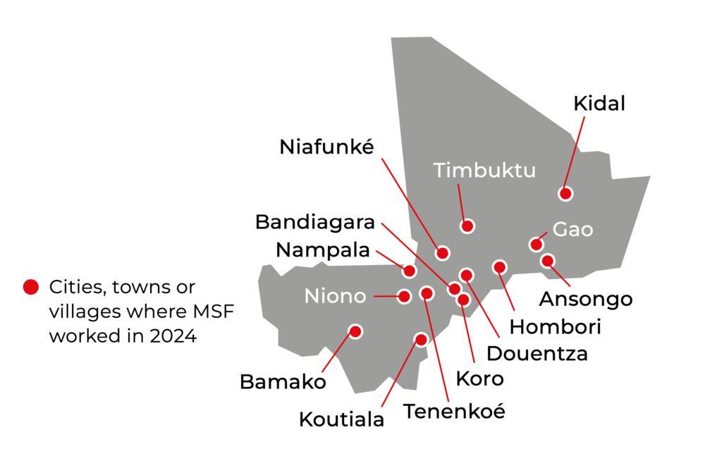 Mali IAR map 2024 ©MSF