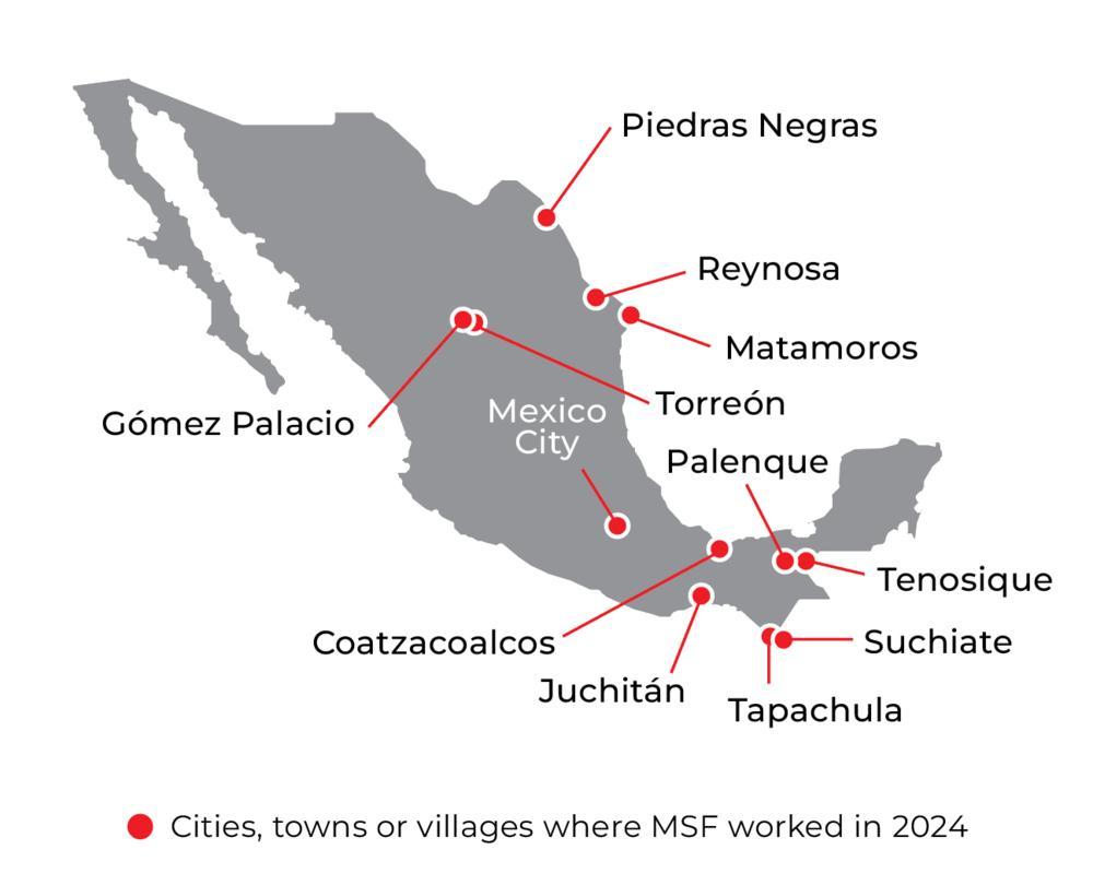 Mexico IAR map 2024 ©MSF
