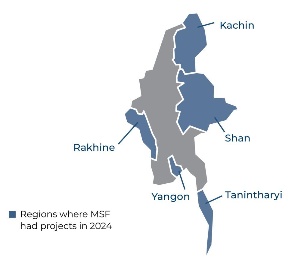 Myanmar IAR map 2024 ©MSF