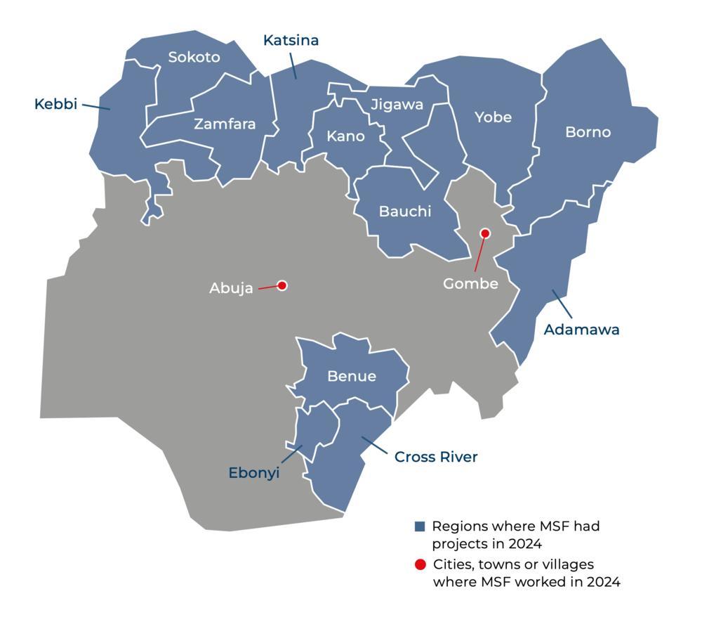 Nigeria IAR map 2024 ©MSF