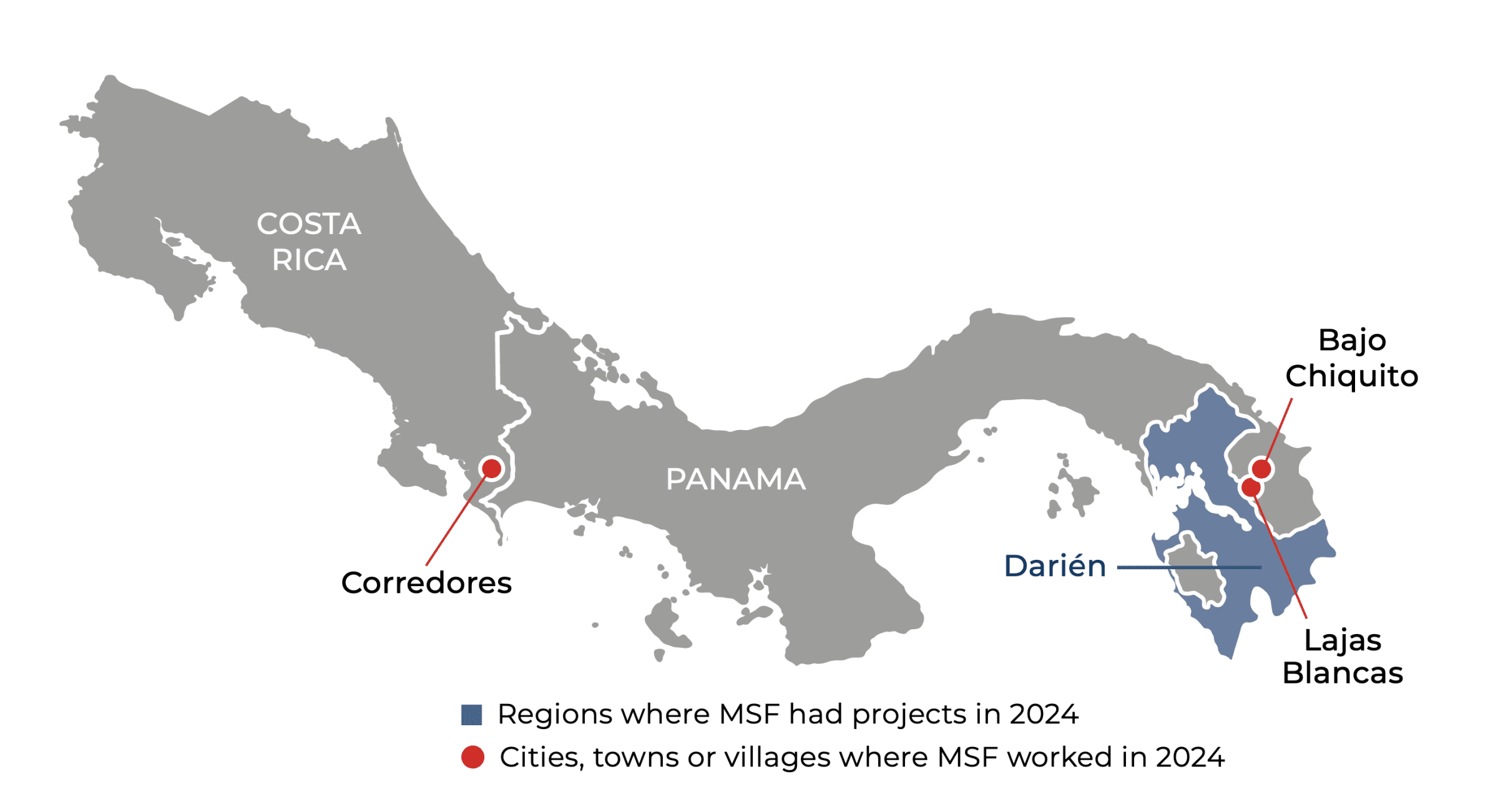 Panama and Costa Rica IAR map 2024 