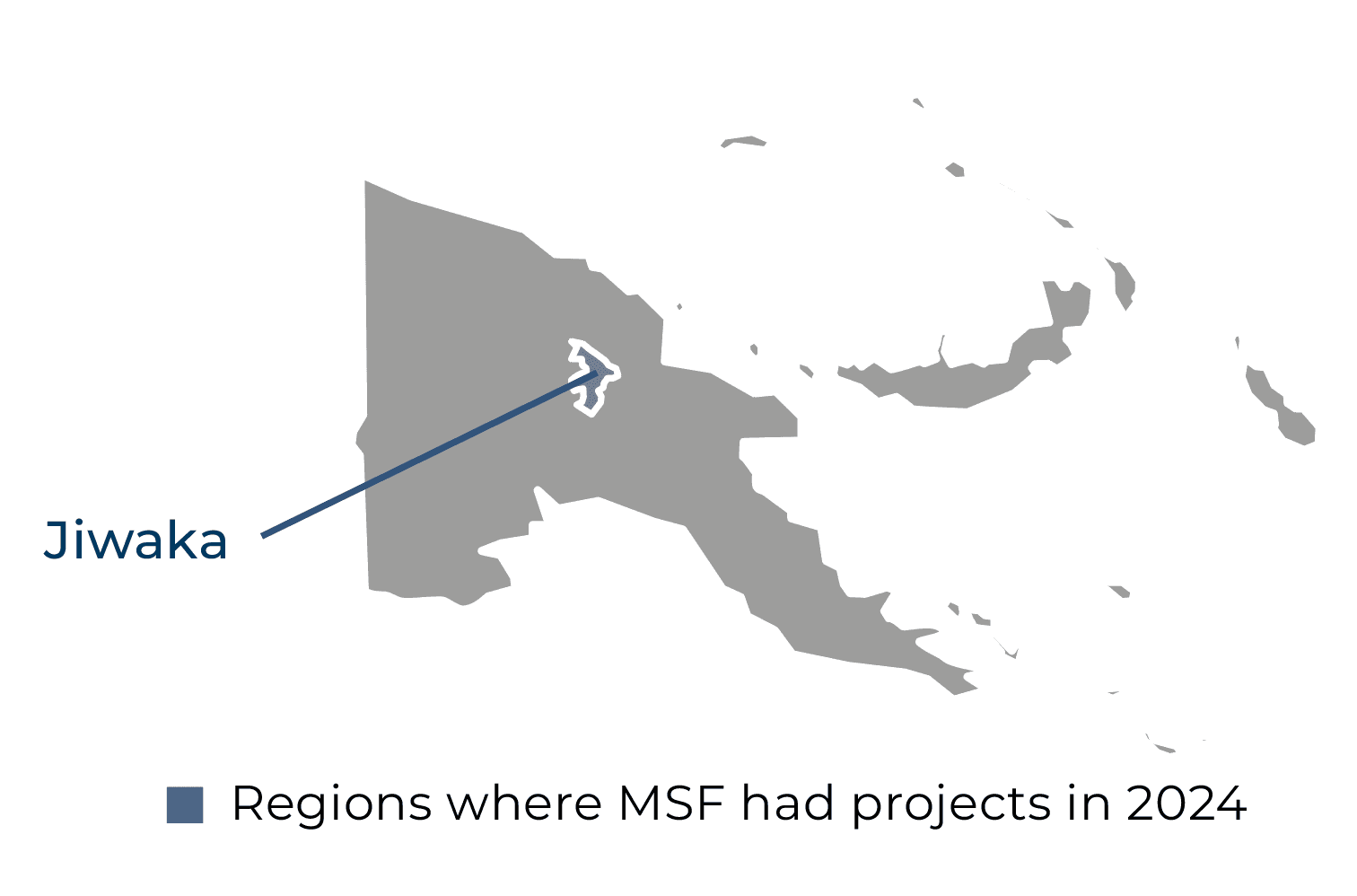 Papua New Guinea IAR map 2024 ©MSF