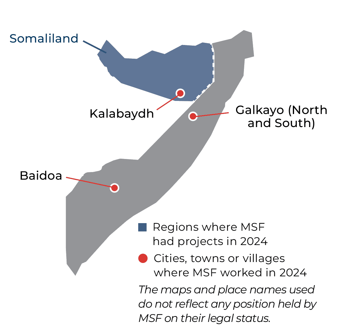Somalia IAR map 2024 ©MSF