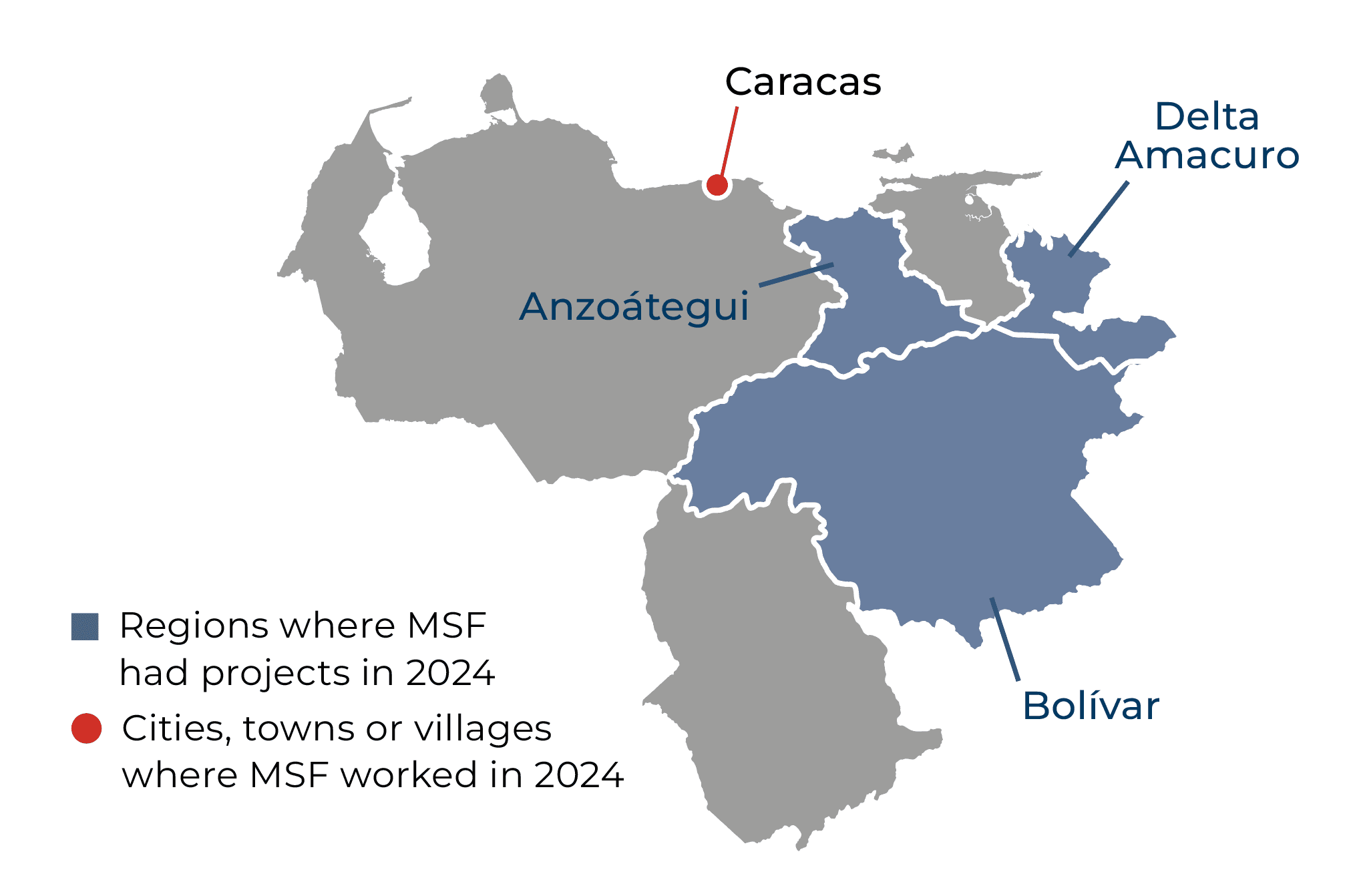 Venezuela IAR map 2024 ©MSF