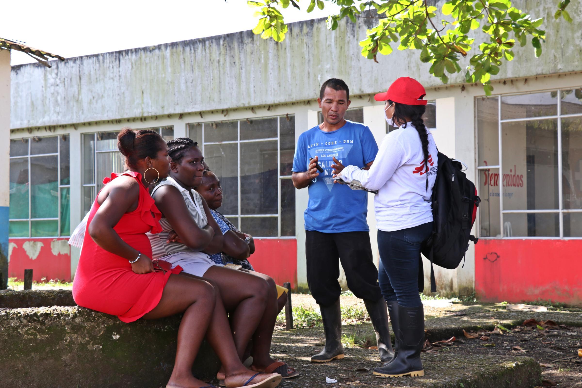 Displaced people in the municipality of Roberto Payán 