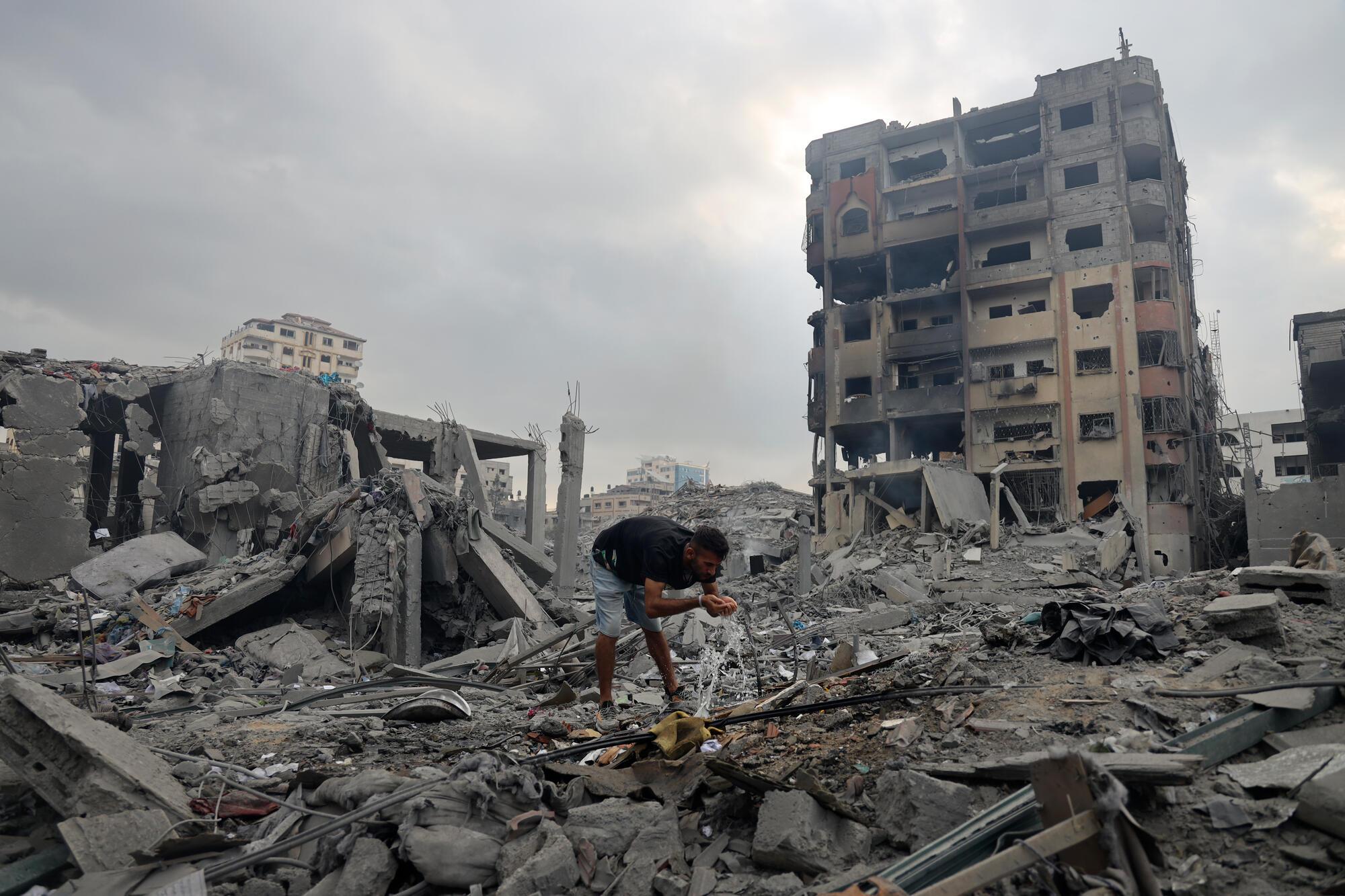 Destruction totale de certains quartiers de Gaza © Mohammed Baba