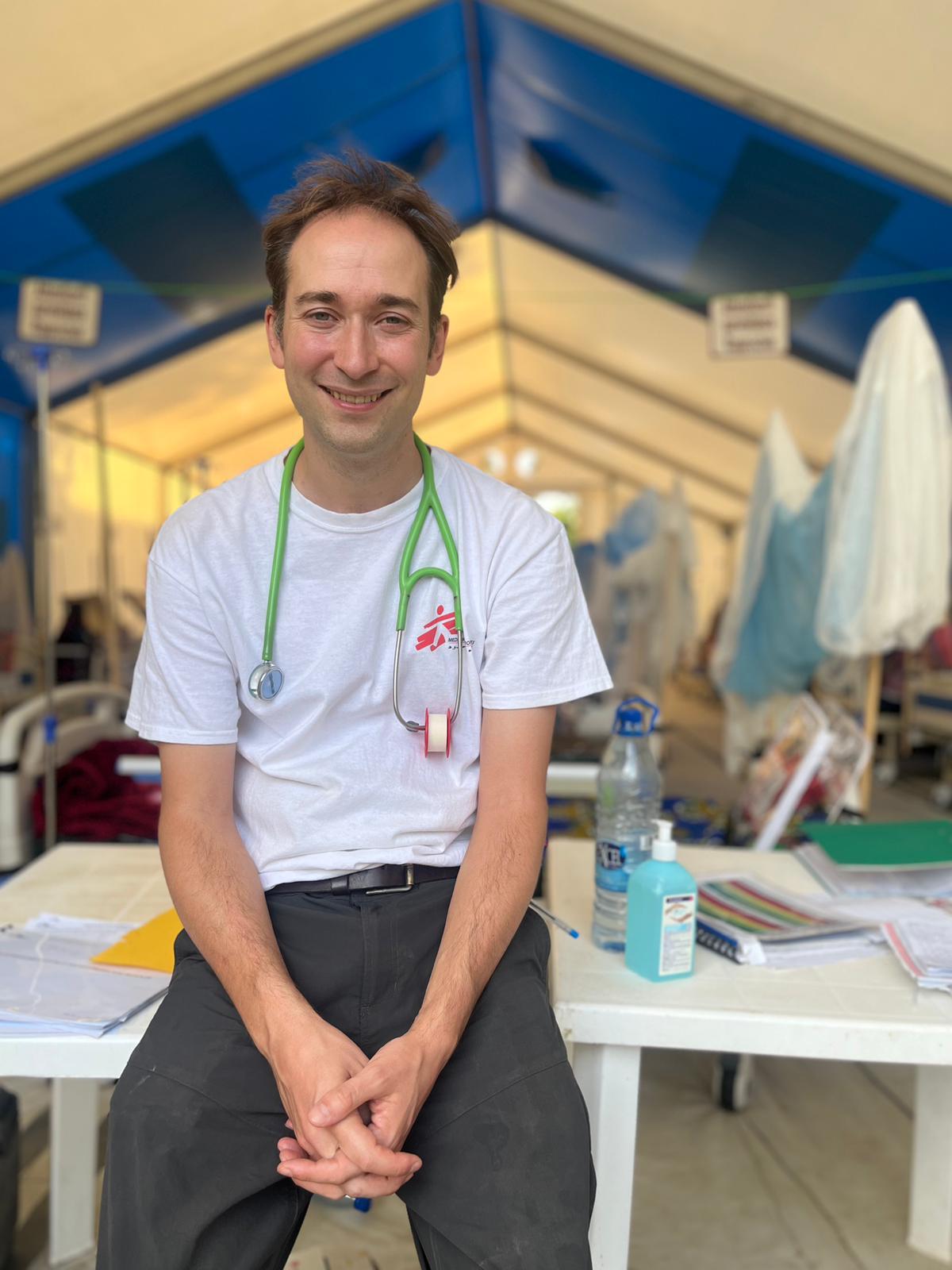 Michael Malley, pédiatre MSF à Adré, Tchad. © MSF