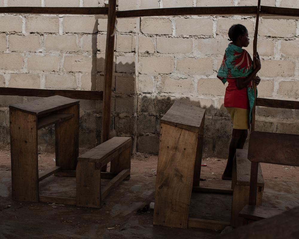 Dooshima espère retourner à l'école et poursuivre son éducation.     © Kasia Strek/MSF