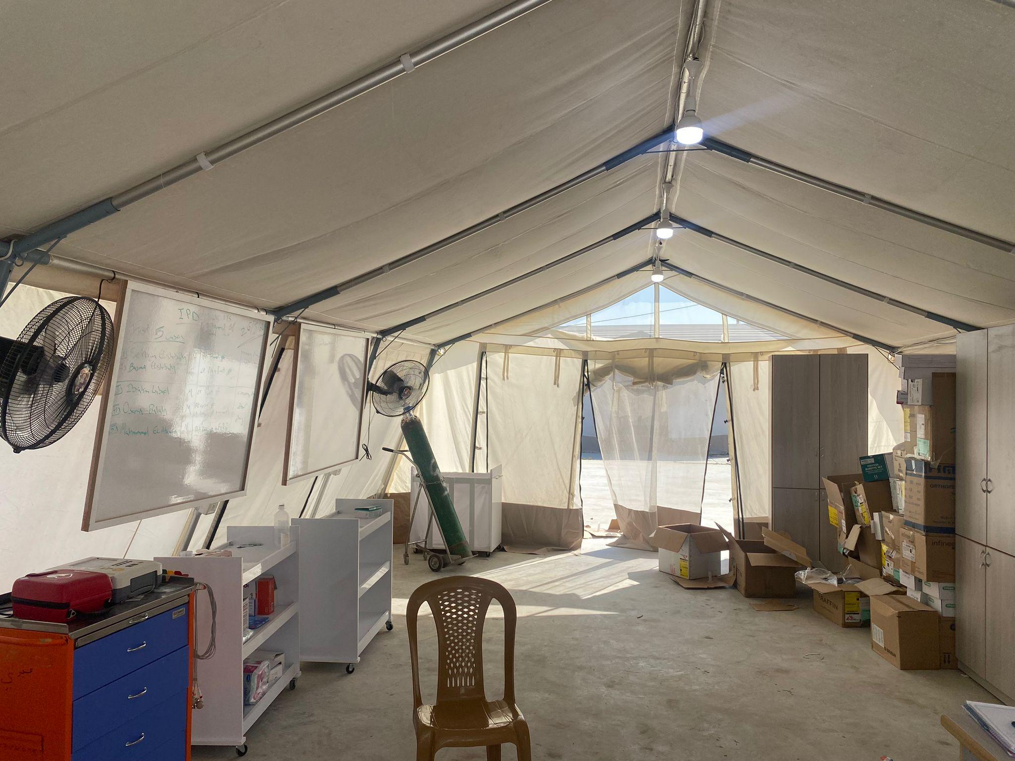 Hôpital de campagne MSF, Deir Al Balah, Gaza.
