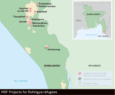 MSF Projects for Rohingya Refugees