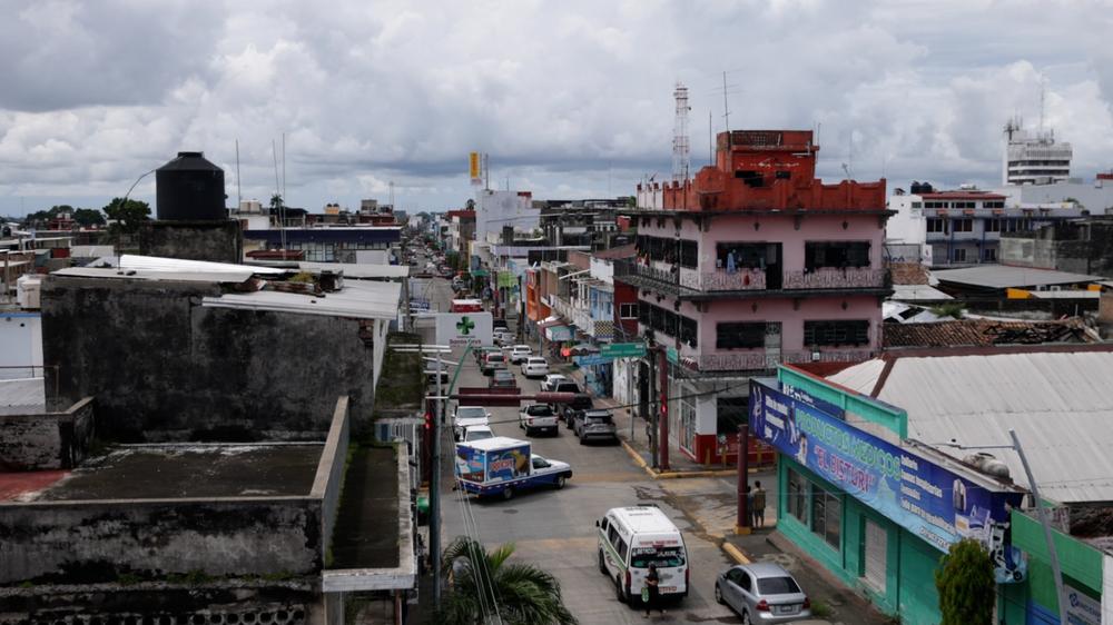 Vue panoramique de la ville de Tapachula, dans l'État mexicain du Chiapas, au sud du pays.