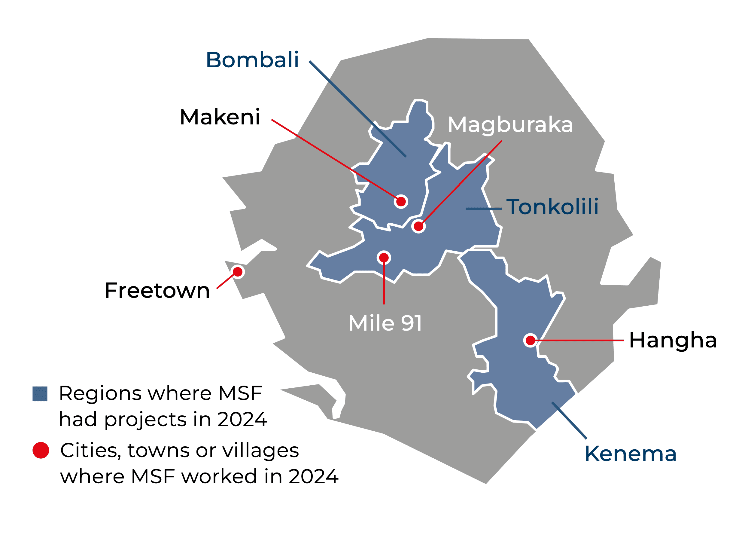 Sierra Leone IAR map 2024 ©MSF