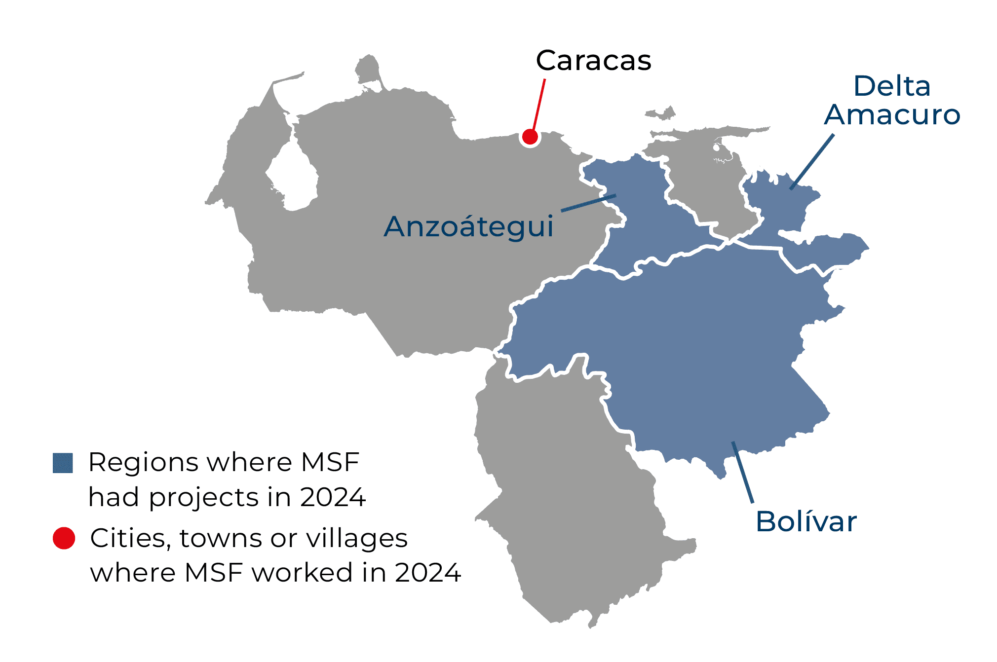 Venezuela IAR map 2024 ©MSF
