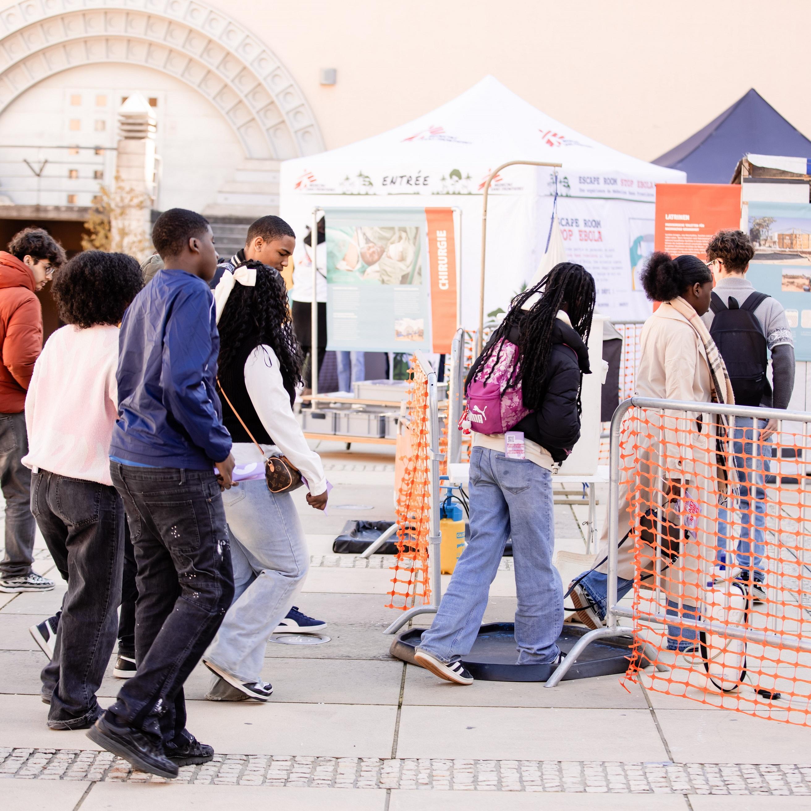 Visite guidee scolaires La Grande Expo MSF mars 2026
