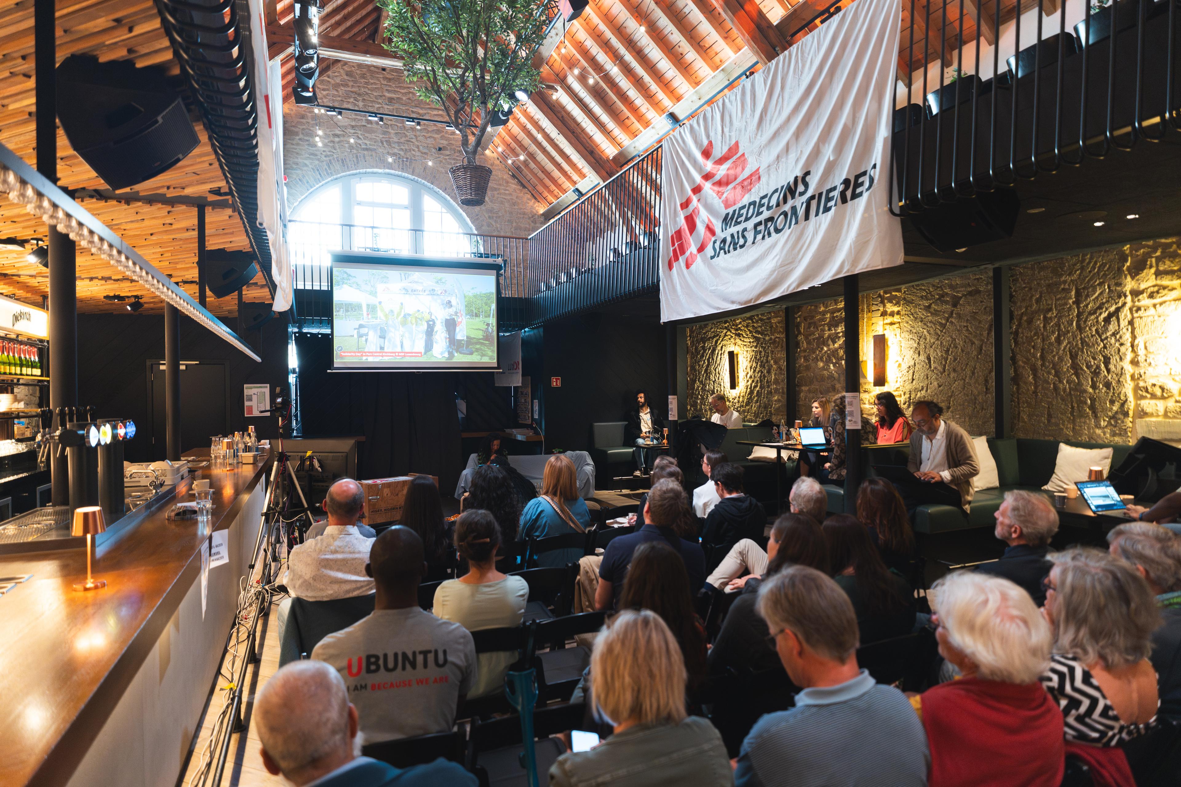 Vue panoramique de l’Assemblée générale de MSF Luxembourg le 9 mai. Luxembourg, mai 2026 © Simon Wendel/ MSF