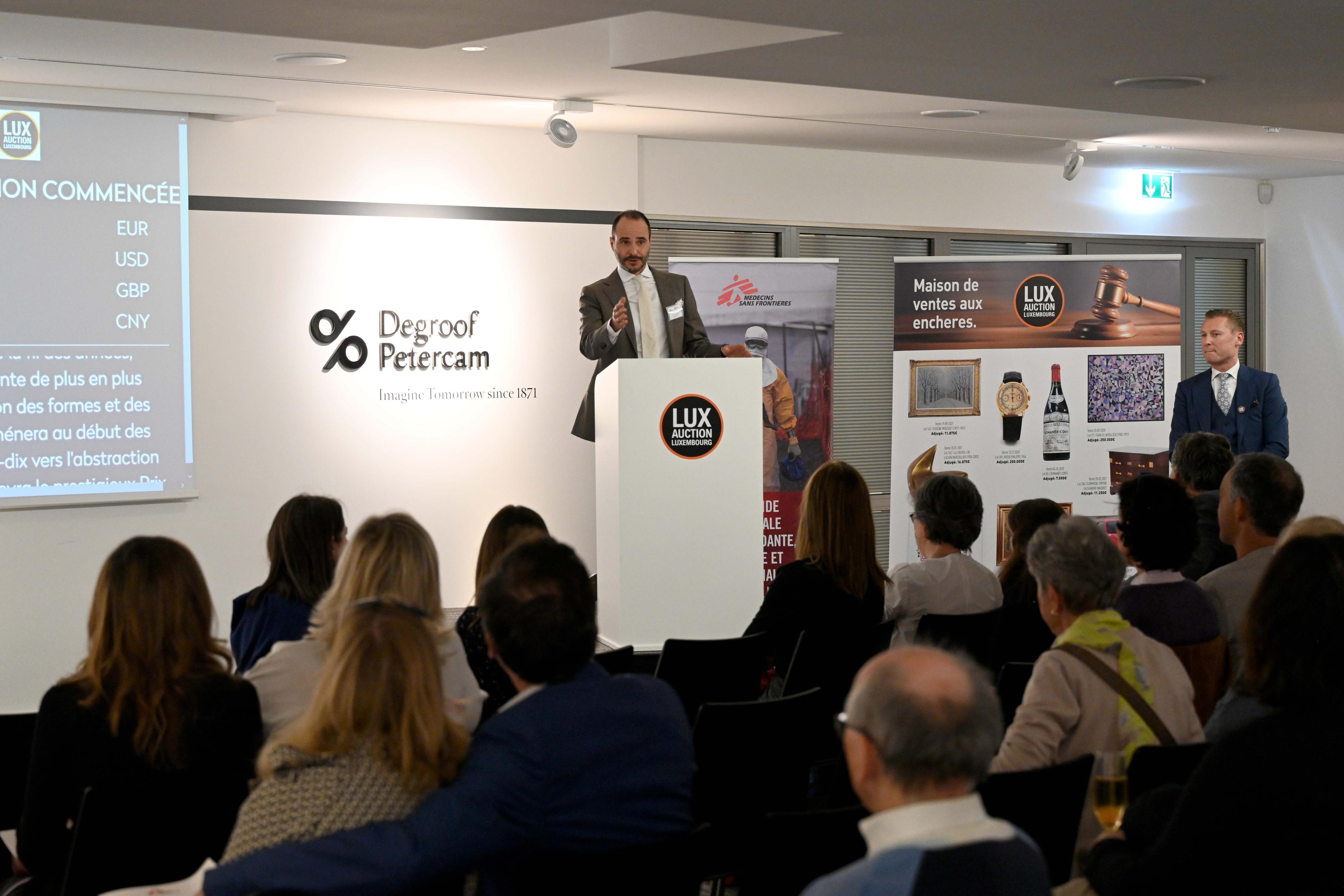 Dr Christos Christou, International President of Médecins Sans Frontières, at the opening of the event. 24 April 2022