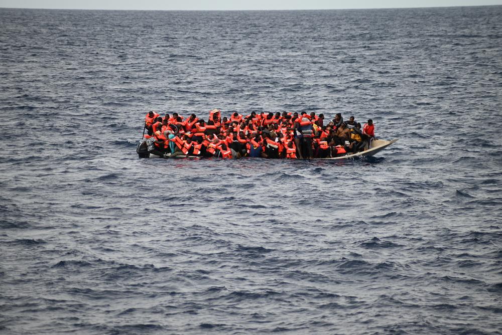 After a distress call from Alarm Phone, 99 survivors were rescued by the Geo Barents about 30 miles off the Libyan coast. At the bottom of the overcrowded wooden boat, 10 people were found dead. 
