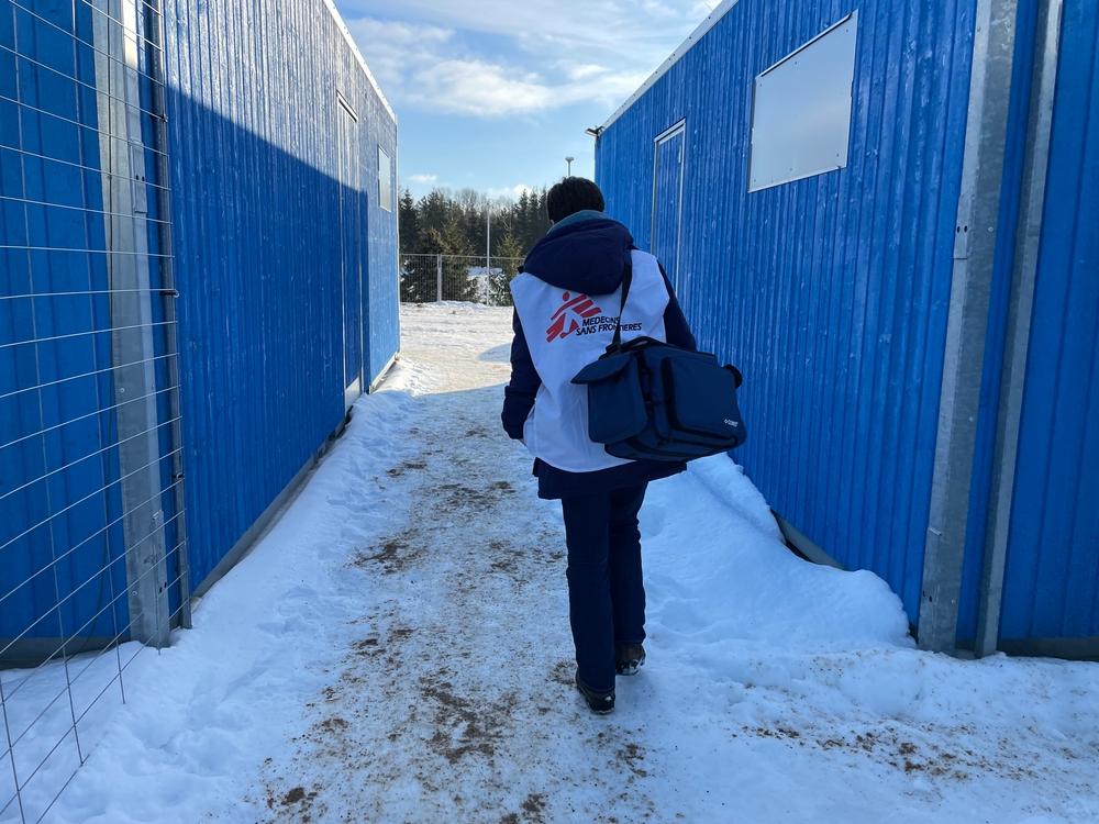 Nijole Slapsinskaite, infirmière MSF dans le camp de Medinkaki en Lituanie. 