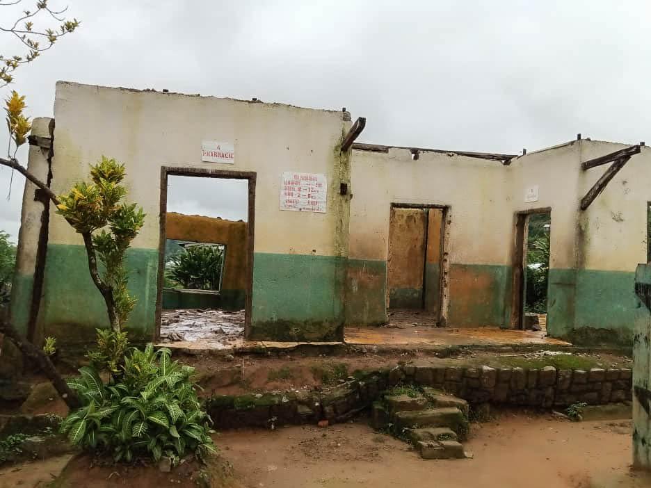 Vue de la pharmacie du centre de santé d&#039;Ifanirea, détruit par le cyclone Batsirai en février 2022. Ifanirea, Madagascar, 25 janvier 2023 
