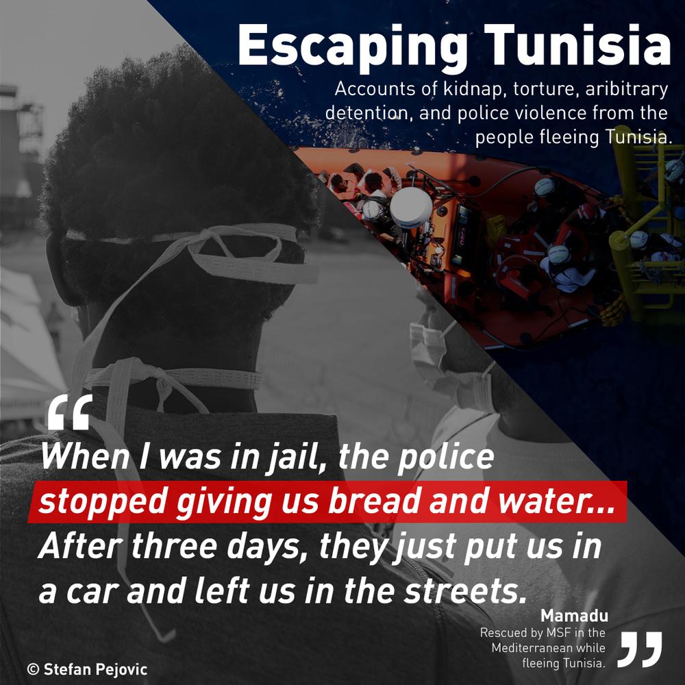 Survivors rescued by the Geo Barents share their stories of life in Tunisia. September, 2023 