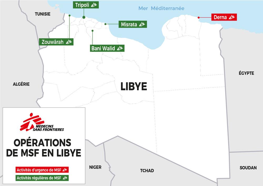Opérations de MSF en Libye. Septembre 2023. 