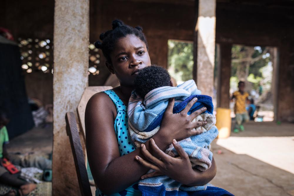 Christelle, habitante de Bangassou, se préparait à fêter la naissance de son second enfant quand la coalition des groupes armés a attaqué et pris le contrôle de la ville.