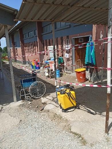 Détail de la réponse de MSF à Ndola, dans la province de Copperbelt en Zambie, où l’épidémie de cholera a commençét à se propager fortement depuis le mois de janvier 2024 © Roland Couprie/ MSF